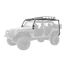 Body Armor 4x4 07-18 Jeep Wrangler JK 4 Door Cargo Roof Rack Box 2 Of 2