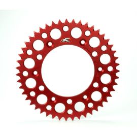 Renthal 00-07 Honda CR 125R Rear Grooved Sprocket - Red 520-52P Teeth