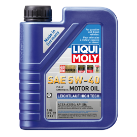 LIQUI MOLY 1L Leichtlauf (Low Friction) High Tech Motor Oil SAE 5W40