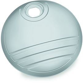 Kuryakyn Tri-Line Kraftstoffklappe verchromt für Harley