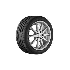 10-spoke wheel, 43.2 cm (17 inch), B-Class, 215/45 R17/, titanium silver, B66474407