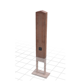 AzobГ© standing pole for wallbox with 220V wall socket