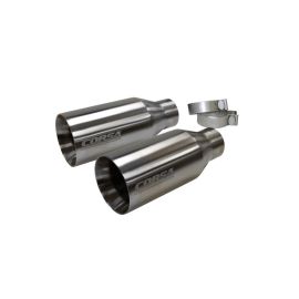 Corsa 2017 Ford F-150 Raptor 3 дюйма / 5 дюймов сатиновый полированный наконечник для выхлопной системы CORSA