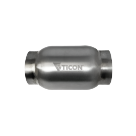Ticon Industries 3.5in Body x 12in Length 2.5in Inlet/Outlet Titanium Bullet Resonator
