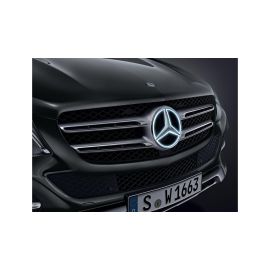 Mercedes star illuminated, contact bridge, GL-GLS/ M-GLE-Class, black, A0005461366