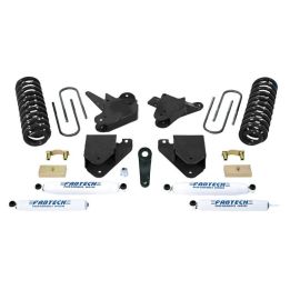 Fabtech 01-04 Ford F250/350 2WD 6in Basic Sys w/Perf Shks