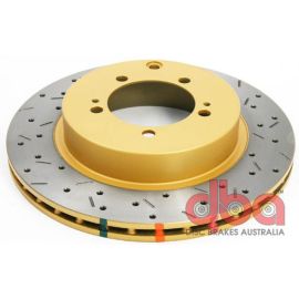 DBA 03-05 Evo 8/9 Задний тормозной диск 4000 серии, с перфорацией и канавками, для Mitsubishi Lancer Evolution