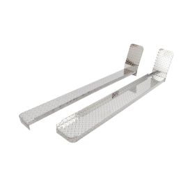 Deezee 08-14 Ford Econoline/E-Series Van Running Board Cab Section Brite-Tread Aluminum (Front Door)