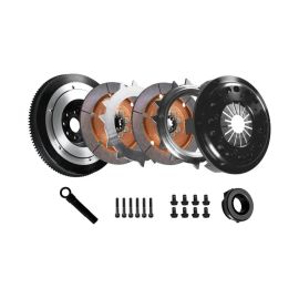DKM Clutch BMW E34/E36/E39/E46/Z3 (6 Cyl) Ceramic Twin Disc MR Clutch w/Flywheel (650 ft/lbs Torque)