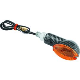 BikeMaster Ministalk Маркерный Светильник Oval Carbon/Amber