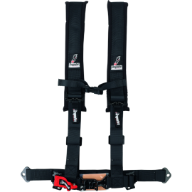 DragonFire Racing Harness- H-Style- 4-Point- 2in Buckle- Black