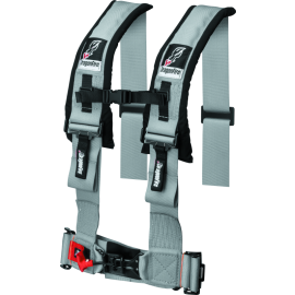 DragonFire Racing Harness H Style- 4-Point- 3in Buckle- Grey