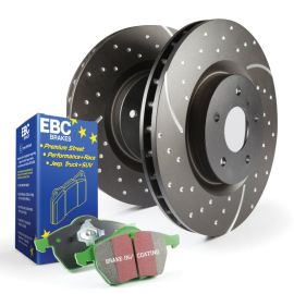 EBC S10 Kits Greenstuff и GD роторы - улучшенные тормоза для SUV и легких грузовиков, совместимость без изменений, 10,000 миль гарантии.
