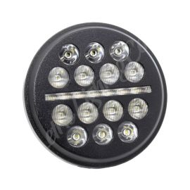 Letric Lighting 5.75? LED Black Buck-Shot Style mini-multi Headlight