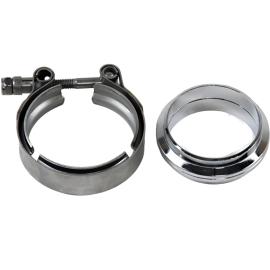 Granatelli 3.5in Flat Flanges w/V-Band Clamp