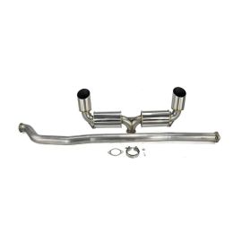 ETS Dual Exit Exhaust with V3 Dual Muffler for Evo X