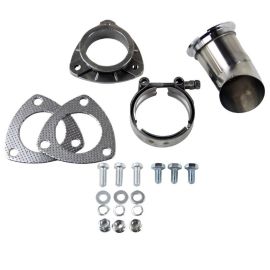 Granatelli 2.5in 304SS Turn Down w/V-Band & Gaskets
