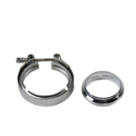 Granatelli 3.0in Aluminum Mating Male to Female Flanges w/V-Band/O-Ring Seal
