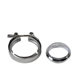 Granatelli 3.5in Aluminum Mating Male to Female Flanges w/V-Band/O-Ring Seal