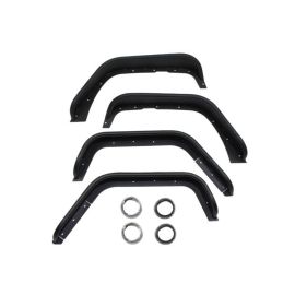 Fishbone Offroad 07-18 Jeep Wrangler Front/Rear Tube Fenders - Aluminum Blk Txtrd Pwdrcoat(Set Of 4)