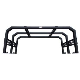Fishbone Offroad 20+ Jeep Gladiator Bed Rack Full Tackle Rack - Black Powdercoat