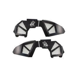 Fishbone Offroad 2018+ Jeep Wrangler JL Front Pair Aluminum - Black Powdercoat Inner Fenders
