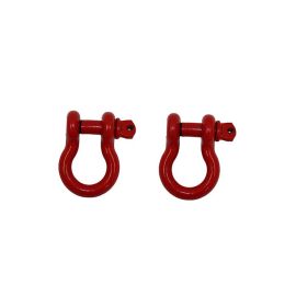Fishbone Offroad D Ring 3/4In Red 2 Piece Set