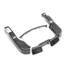 CARBON FIBER CENTER GAUGE BEZEL SET FOR 2009-2016 NISSAN GT-R - 4 pcs