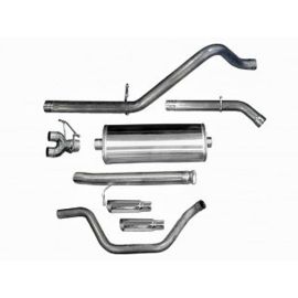 Corsa Performance Dual Rear Exit Cat-Bac with 4.0 Inch Tips - Sport Sound Level