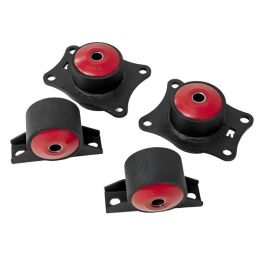 Innovative 00-09 Honda S2000 F-Series Black Steel Mounts 75A Bushings (Rear Diff Mounts OEM Diff)
