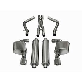 Corsa Performance Dual Rear Exit Cat-Back - 4.5 Inch Tips - Xtreme Sound Level