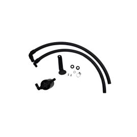 J&L 2022-2024 Toyota Tundra 3.5L Turbo Oil Separator 3.0 Driver Side - Black Anodized