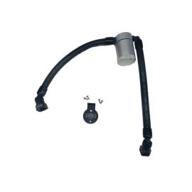 J&L 05-10 Ford F-150 5.4L Driver Side Oil Separator 3.0 - Clear Anodized