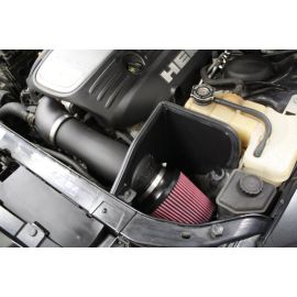 JLT 05-17 Dodge Charger 5.7L (w/o Shaker Hood) Black Textured Cold Air Intake Kit w/Red Filter
