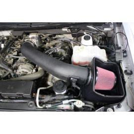 JLT 10-14 Ford F-150/Raptor 6.2L Black Textured Cold Air Intake Kit w/Red Filter - Tune Req