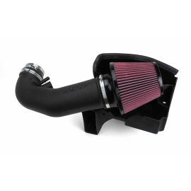 JLT 11-14 Ford Mustang GT Series 2 Black Textured Cold Air Intake Kit w/Red Filter - Tune Req