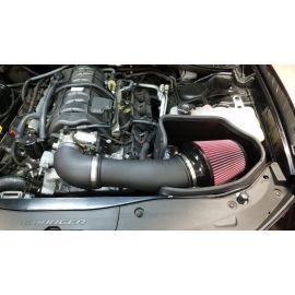 JLT 11-19 Dodge Charger 5.7L (w/o Shaker Hood) S2 Black Tex CAI Kit w/Red Filter (15-19 CARB Exempt)