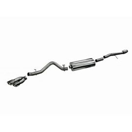 Corsa Performance Выходной Глушитель Cat-Back с Двойным 4.5-дюймовым Трубами - Спортивный Звук для GMC Sierra, Chevrolet Silverado 6.2L V8