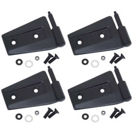 Kentrol 07-18 Jeep Wrangler JK Door Hinge Set 4 Pieces 2 Door - Textured Black