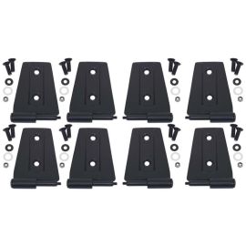 Kentrol 07-18 Jeep Wrangler JK Door Hinge Set 8 Pieces 4 Door - Textured Black