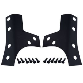 Kentrol 07-18 Jeep Wrangler JK Windshield Support Overlays Pair - Textured Black