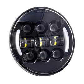 Letric Lighting 5.75in Intgrd W/Swtchbk T/S Blk