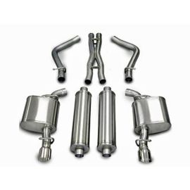 Corsa Performance Dual Rear Exit Cat-Back with Single 3.5 Inch Tips - Xtreme Sound Level
