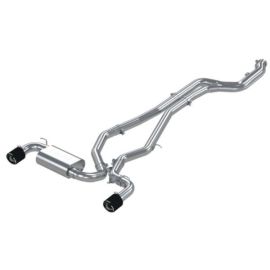 MBRP 3 304SS CAT Back Exhaust - Dual Carbon Fiber Tips