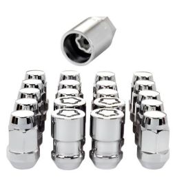 McGard 5 Lug Hex Install Kit w/Locks (Cone Seat Nut / Bulge) M12X1.5 / 3/4 Hex / 1.45in L - Chrome