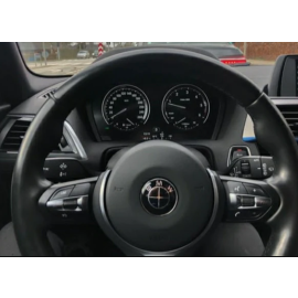 Exon BMW Style Stealth Black / Black Steering Wheel Badge Emblem for BMW 1 2 3 4 5 6 7 8-Series 1M M2 M3 M4 M5 M6 M8