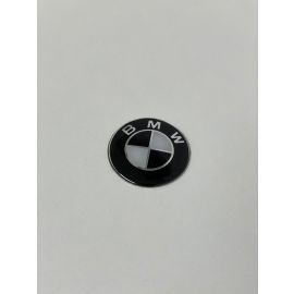 Exon BMW Style Stealth Black / White Steering Wheel Badge Emblem for BMW 1 2 3 4 5 6 7 8-Series 1M M2 M3 M4 M5 M6 M8