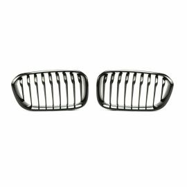 Genuine BMW Competition Gloss Black Kidney Grilles for 1 Series & M135i LCI M140i F20