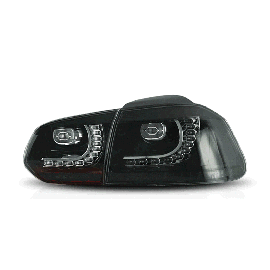 Luminosa LED Tail Light Midnight Black (Smoked Version) for VW Golf inc. GTI & R MK6