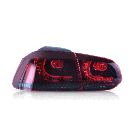 Luminosa LED Tail Light Midnight Red (Dark Version) for VW Golf inc. GTI & R MK6